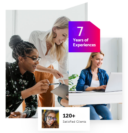 Team collaborating on a project